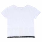 Girls White & Gold Top, 1, hi-res