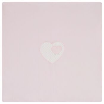 Baby Girls Pink Heart & Polka Dot Blanket