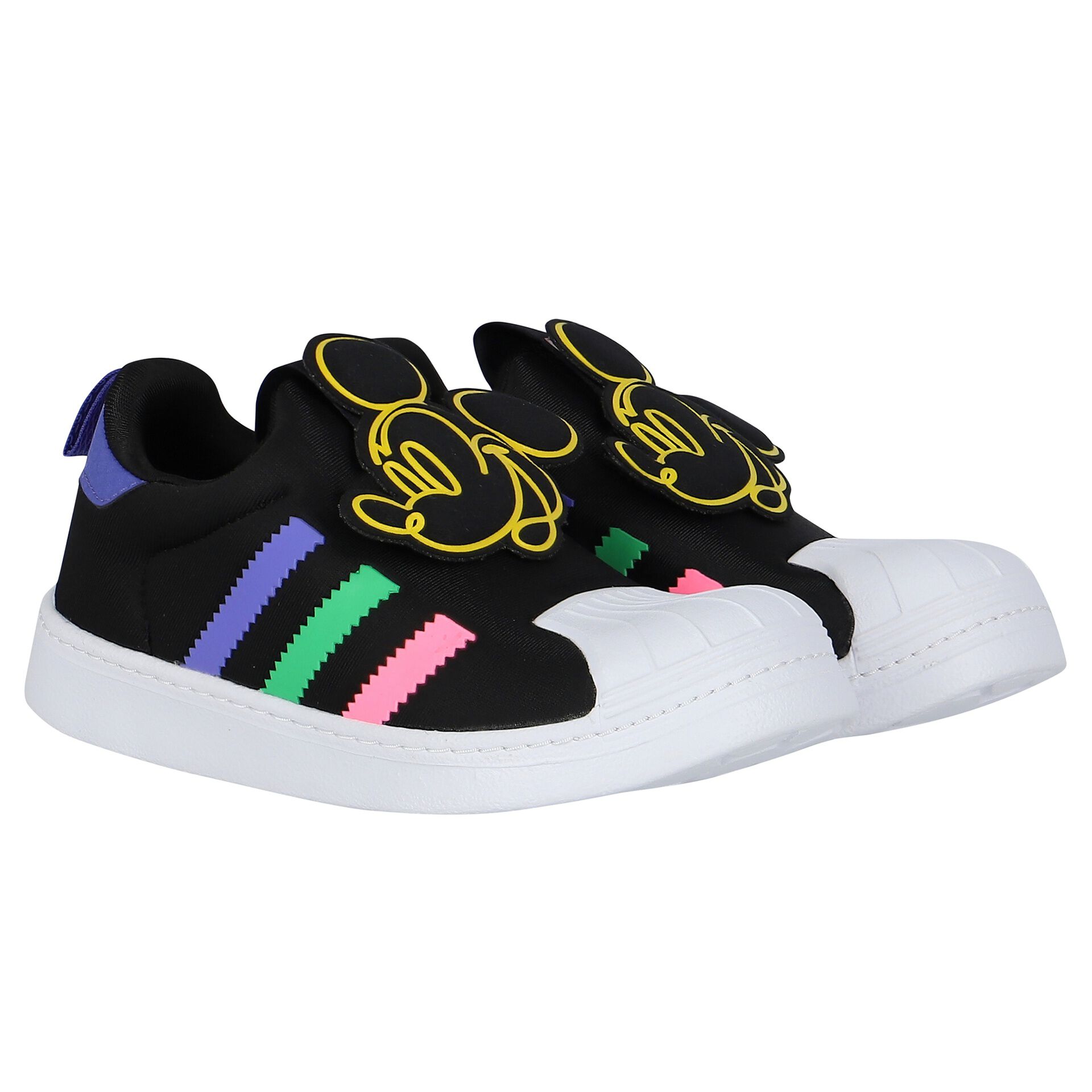 Adidas Kids Girls Black Superstar 360 Trainers Junior Couture USA