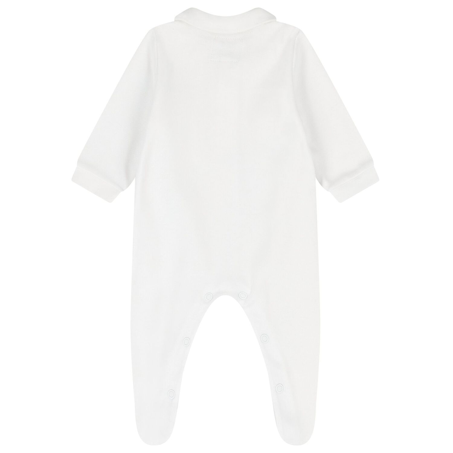 Beige Embroidered Teddy Bear Babygrow, 1, hi-res