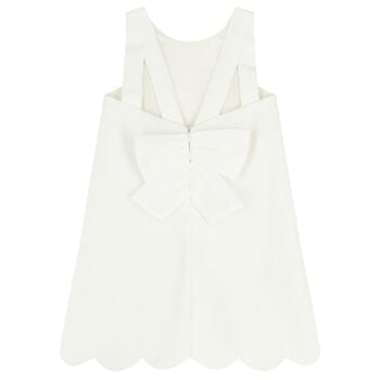 Girls White Floral Dress