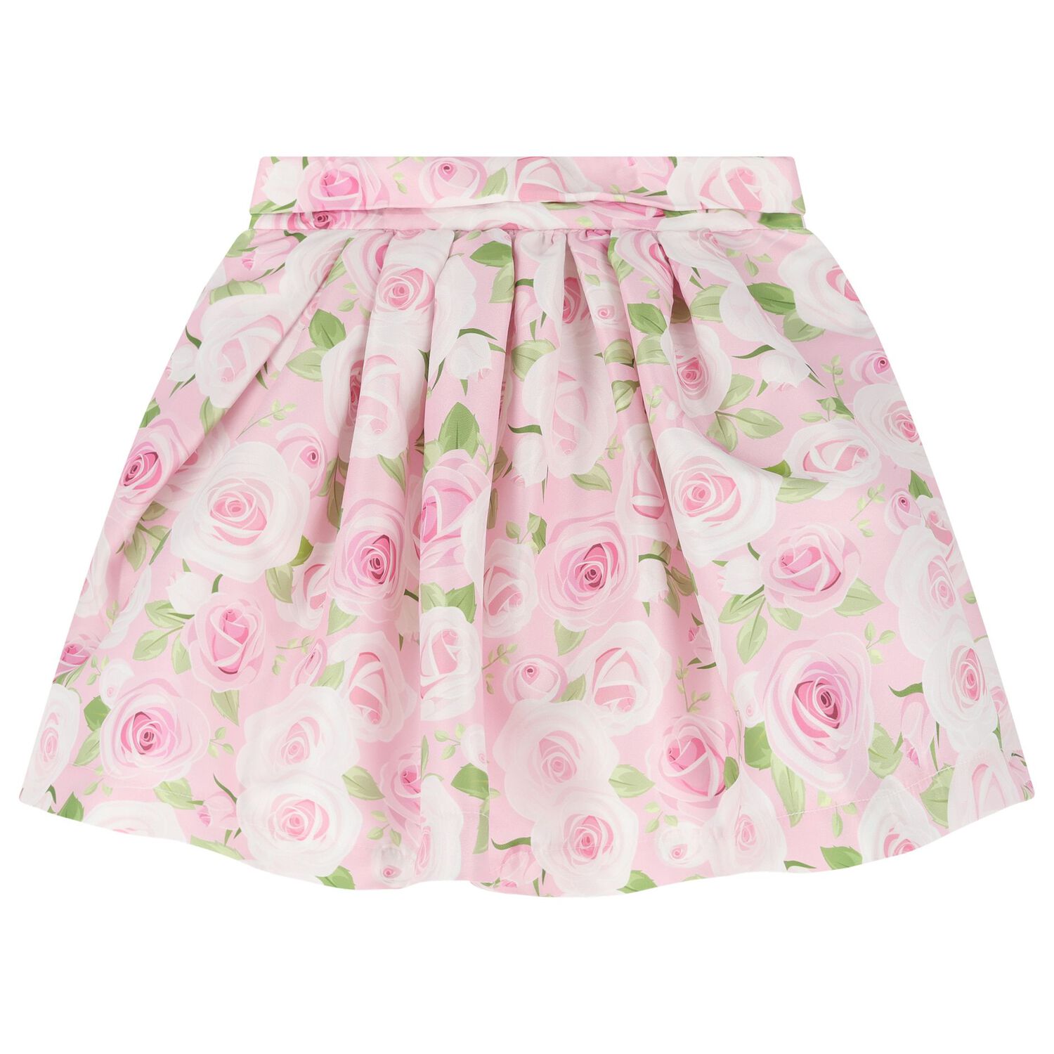 Girls Pink Feather & Rose Skirt Set, 1, hi-res image number null
