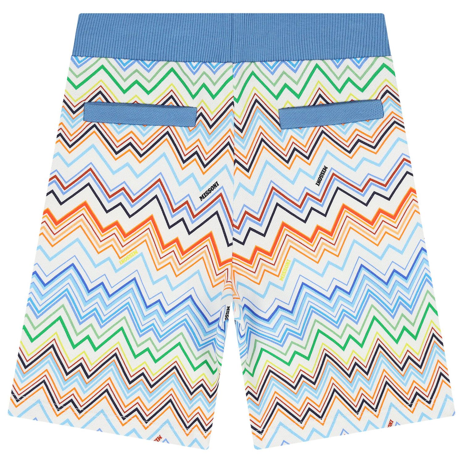 Boys Multi-Coloured Zig Zag Shorts, 1, hi-res