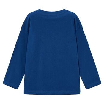 Boys Blue Robot Long Sleeve Top