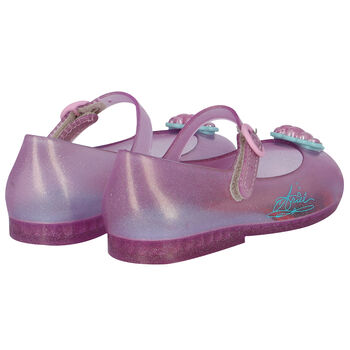 Younger Girls Pink Ariel Jelly Shoes