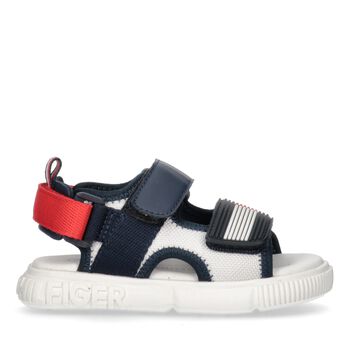 Boys Navy Blue & White Sandals