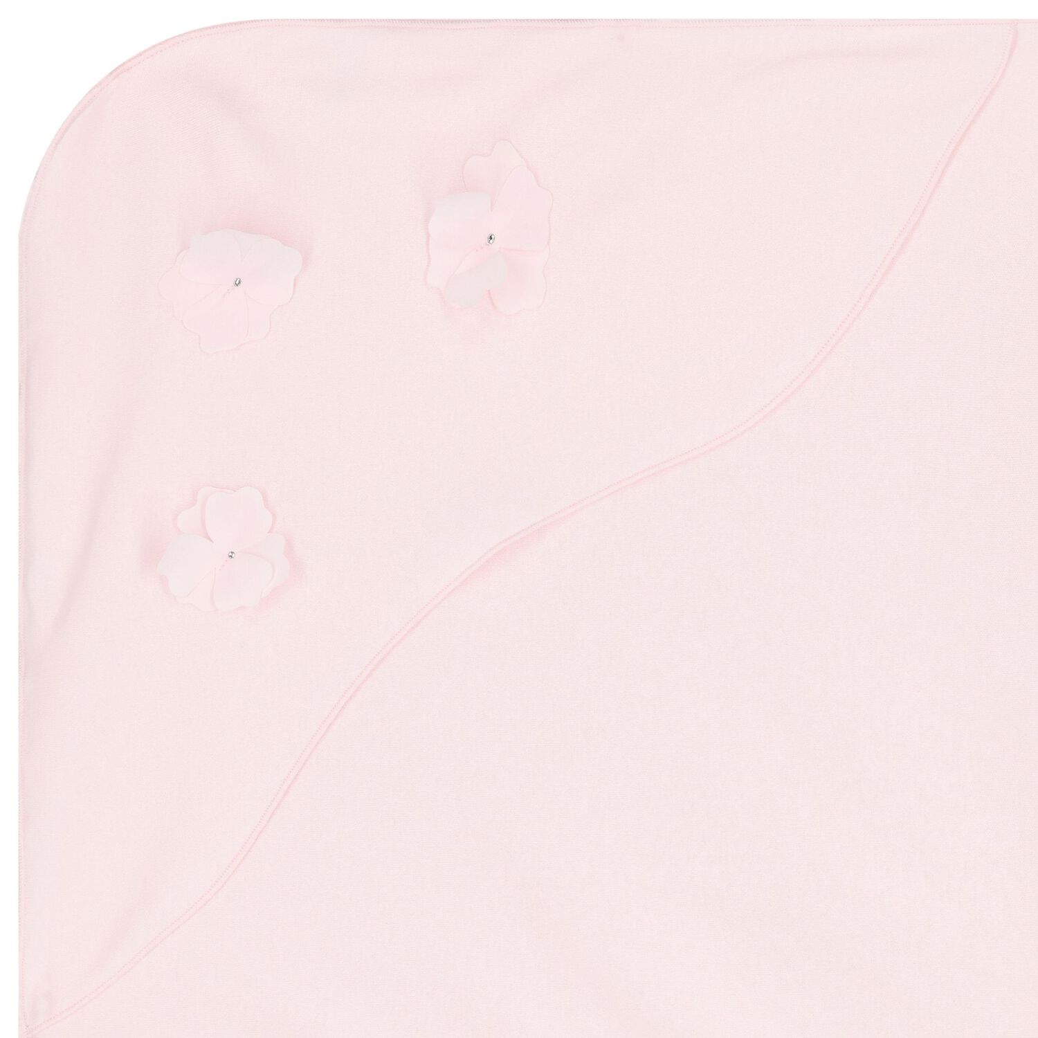 Baby Girls Pink Floral Blanket Set, 1, hi-res