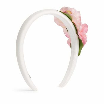 Girls Pink Flower Headband