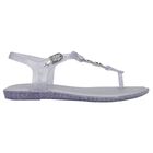 صندل شمسي لامع باللون الأبيض للبنات, 1, hi-res