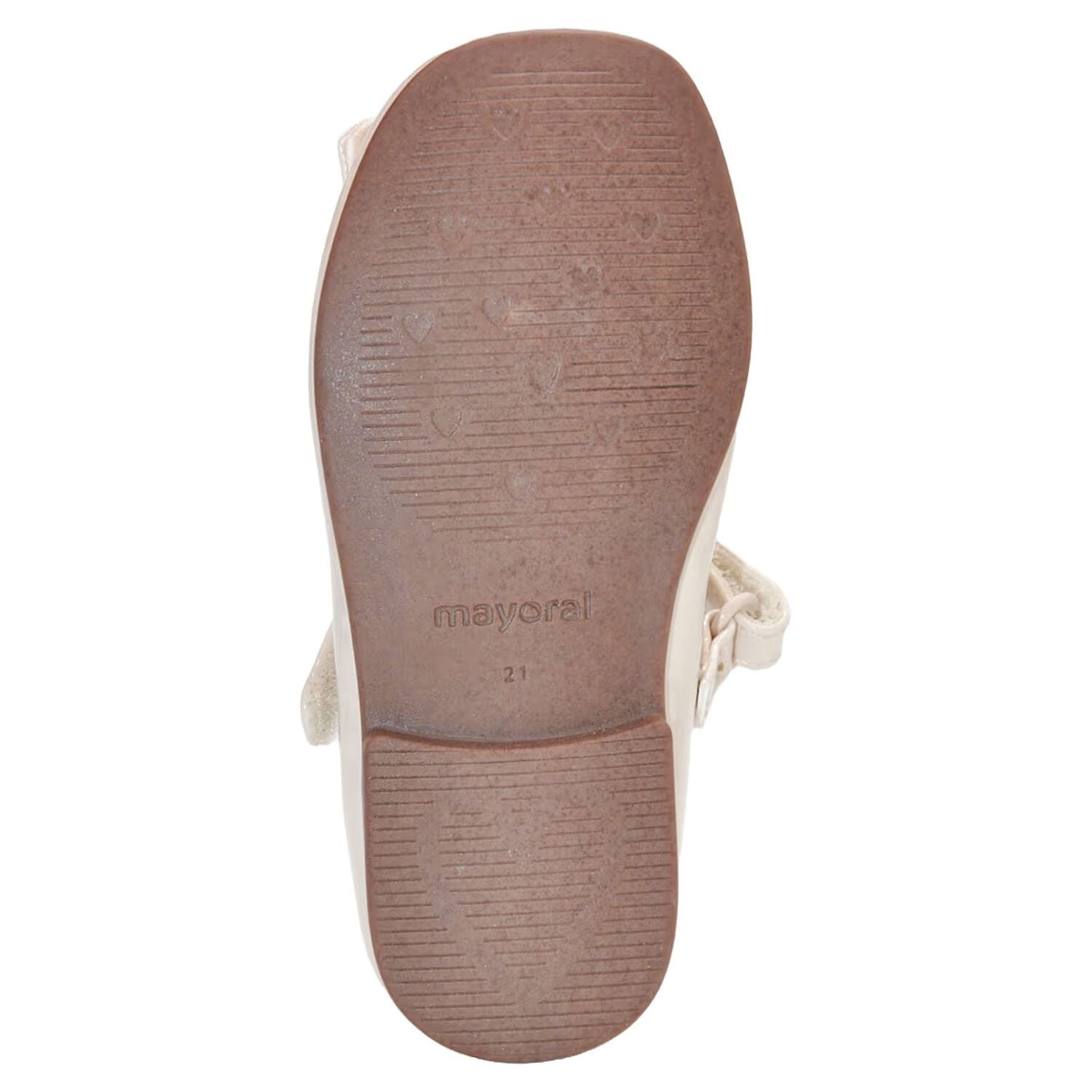 Younger Girls Ivory Patent Leather Shoes, 2, hi-res
