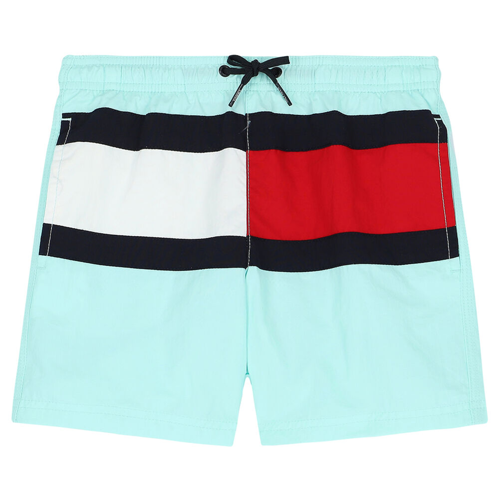 Tommy Hilfiger Aqua Logo Swim Shorts | Couture USA