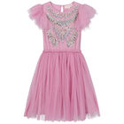 Girls Purple Embellished Tutu Dress, 1, hi-res