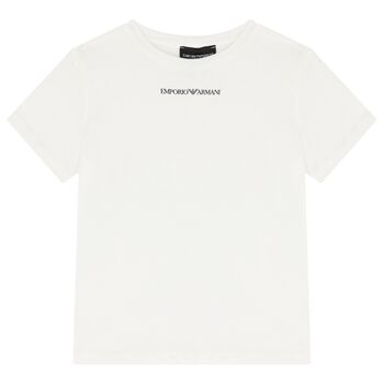 Boys White Logo T-Shirt