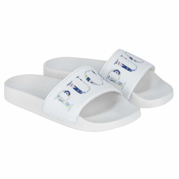 Girls White Logo Sliders