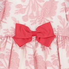 Girls White & Pink Floral Organza Dress, 1, hi-res