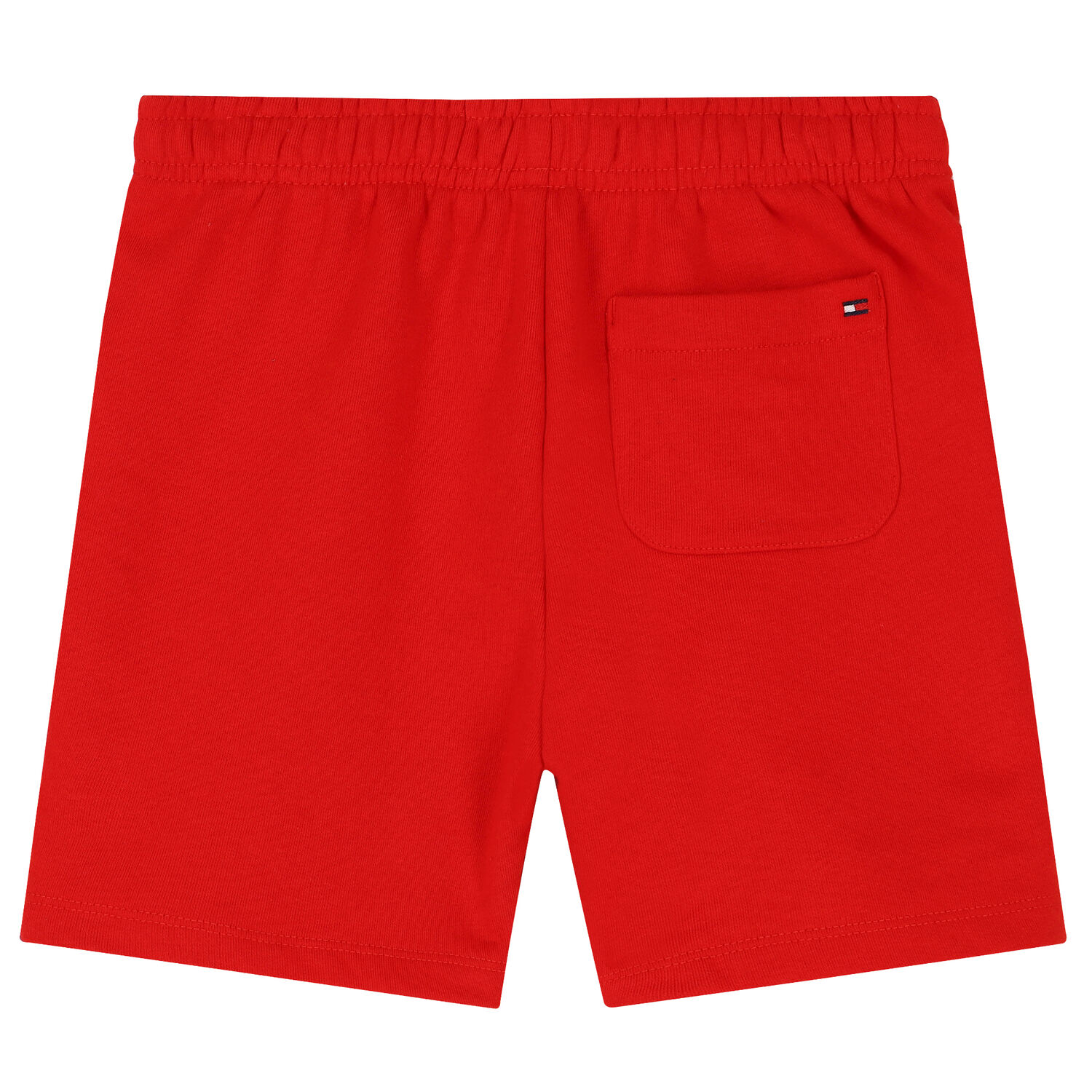 Boys Red Varsity Logo Shorts, 1, hi-res