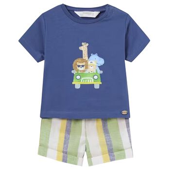 Baby Boys Blue Shorts Set