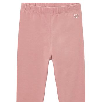 Girls Pink Logo Leggings