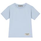 Light Blue Regular Fit Softskin Logo T-shirt, 3, hi-res
