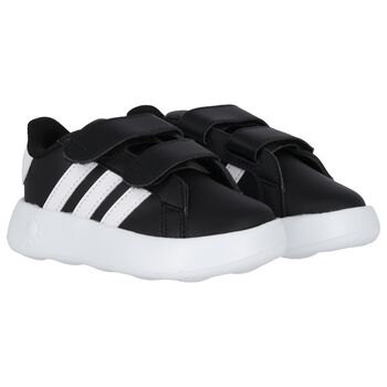 Black & White Grand Court Trainers