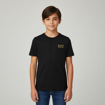 Boys Black Logo T-Shirt