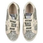 Girls Silver & Gold Embellished Velcro May Trainers, 1, hi-res