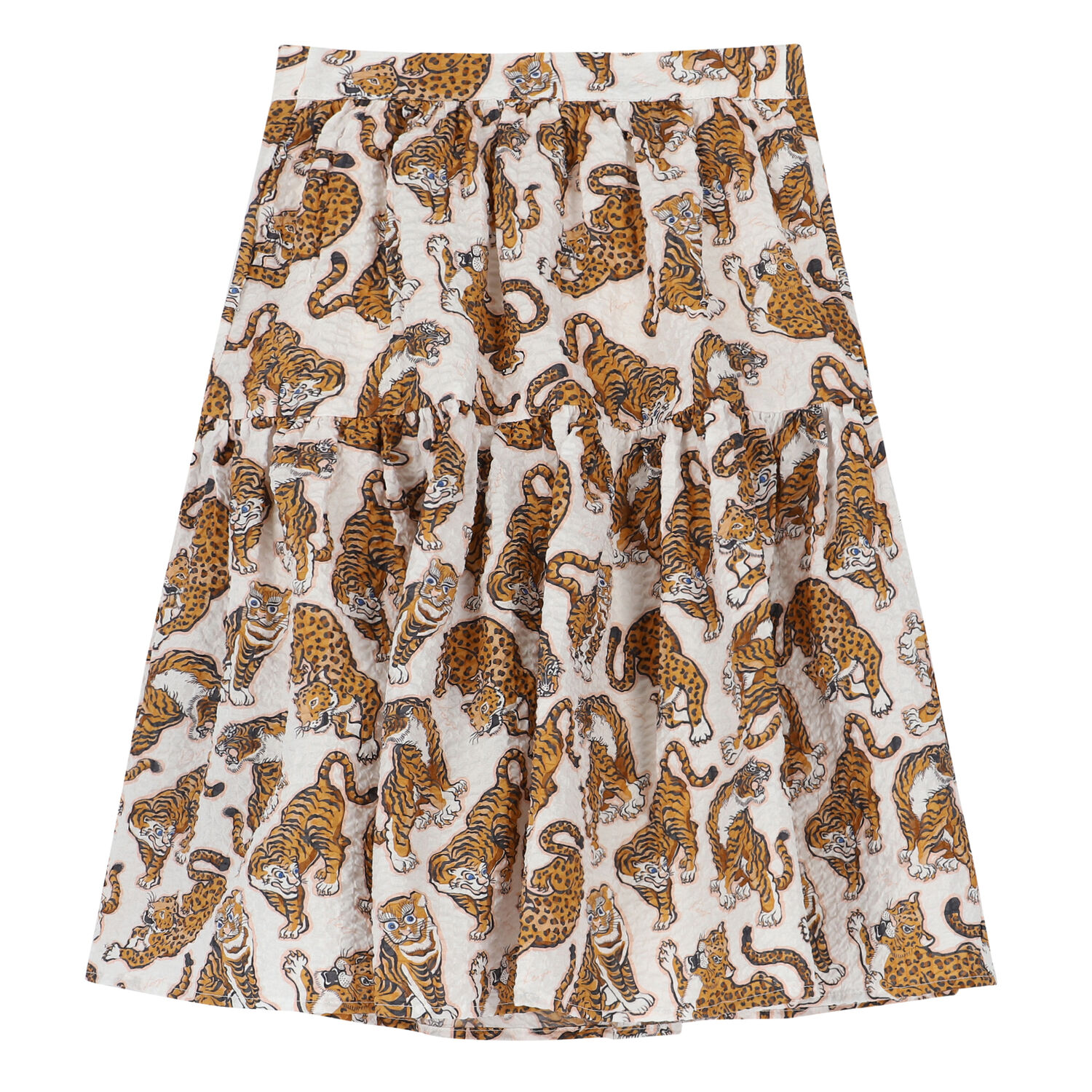 Girls Ivory Tiger Skirt, 1, hi-res image number null