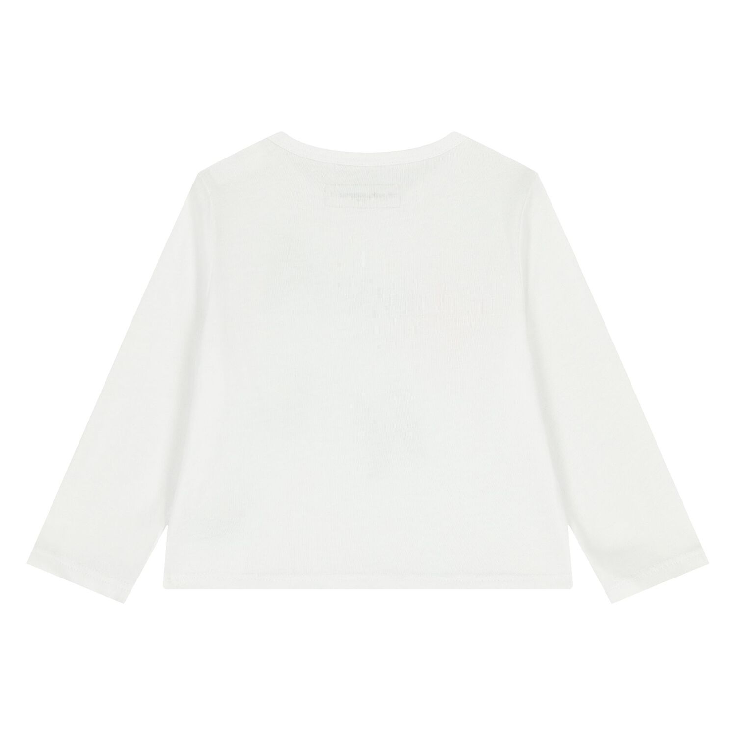 Younger Girls White Choupette Long Sleeve Top, 1, hi-res