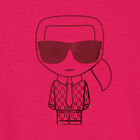 فستان سويت شيرت بالشعار باللون الوردي, 1, hi-res