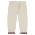 Younger Boys Red, Grey & Beige Puppy Tracksuit Set ( 3 Piece ), 1, hi-res