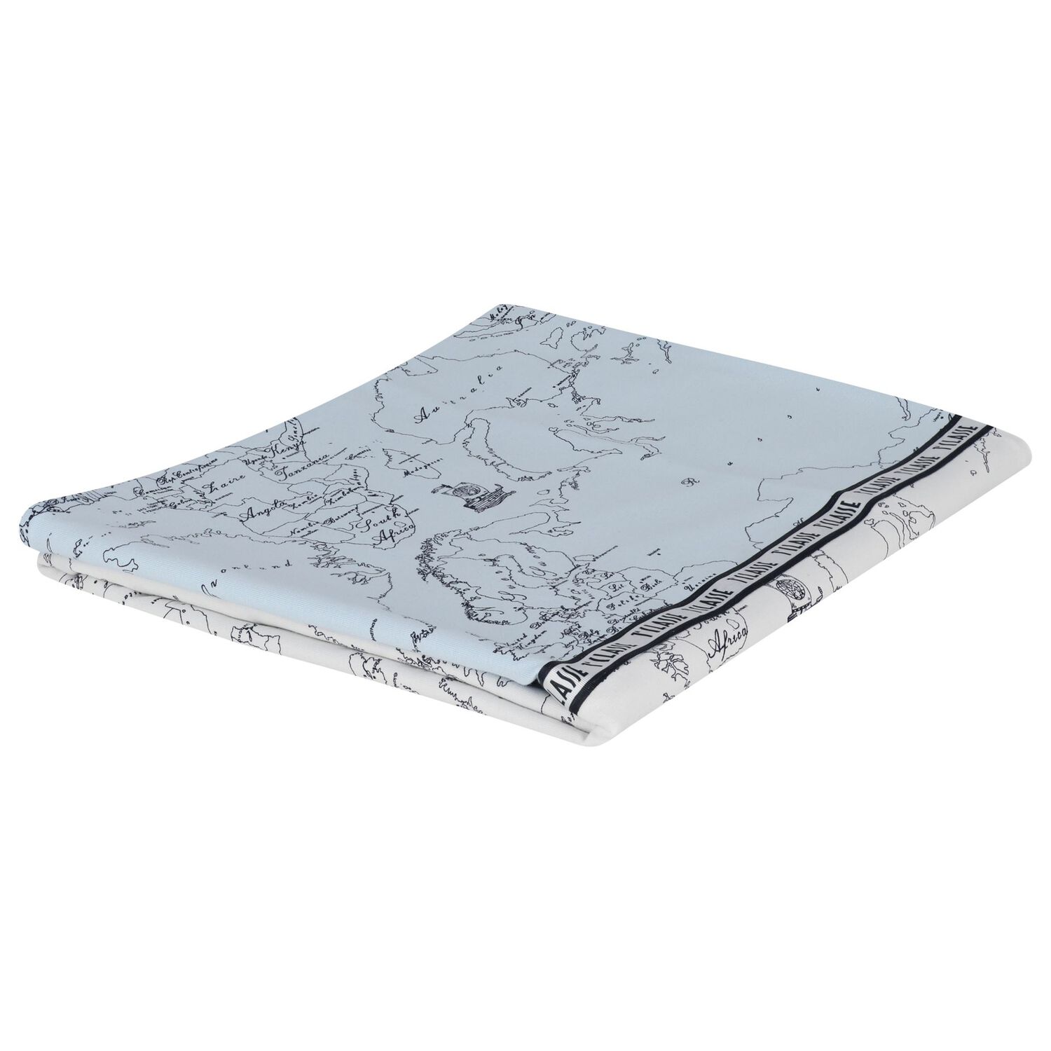 بطانية خريطة جغرافية للأولاد باللون الأبيض والأزرق والأزرق الداكن, 1, hi-res