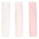 Baby Girls Ivory & Pink Muslin Swaddles ( 3-Pack ), 3, hi-res