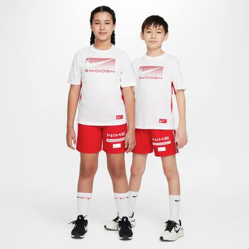 Boys White & Red Logo T-Shirt