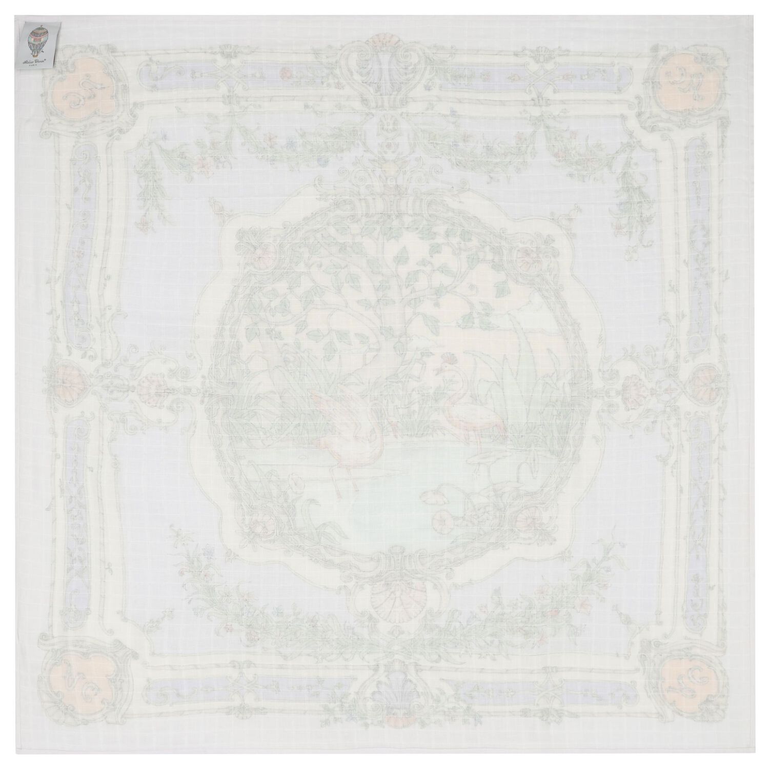 Violet Tapestry Swaddle Carr&eacute; Baby Blanket, 3, hi-res