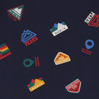 توب اولاد باكمام باللون الكحلي , 1, hi-res