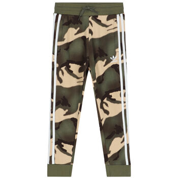 Khaki Green Camouflage Logo Joggers