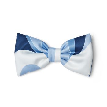 Girls Blue Swirl Neoprene Hair Clip