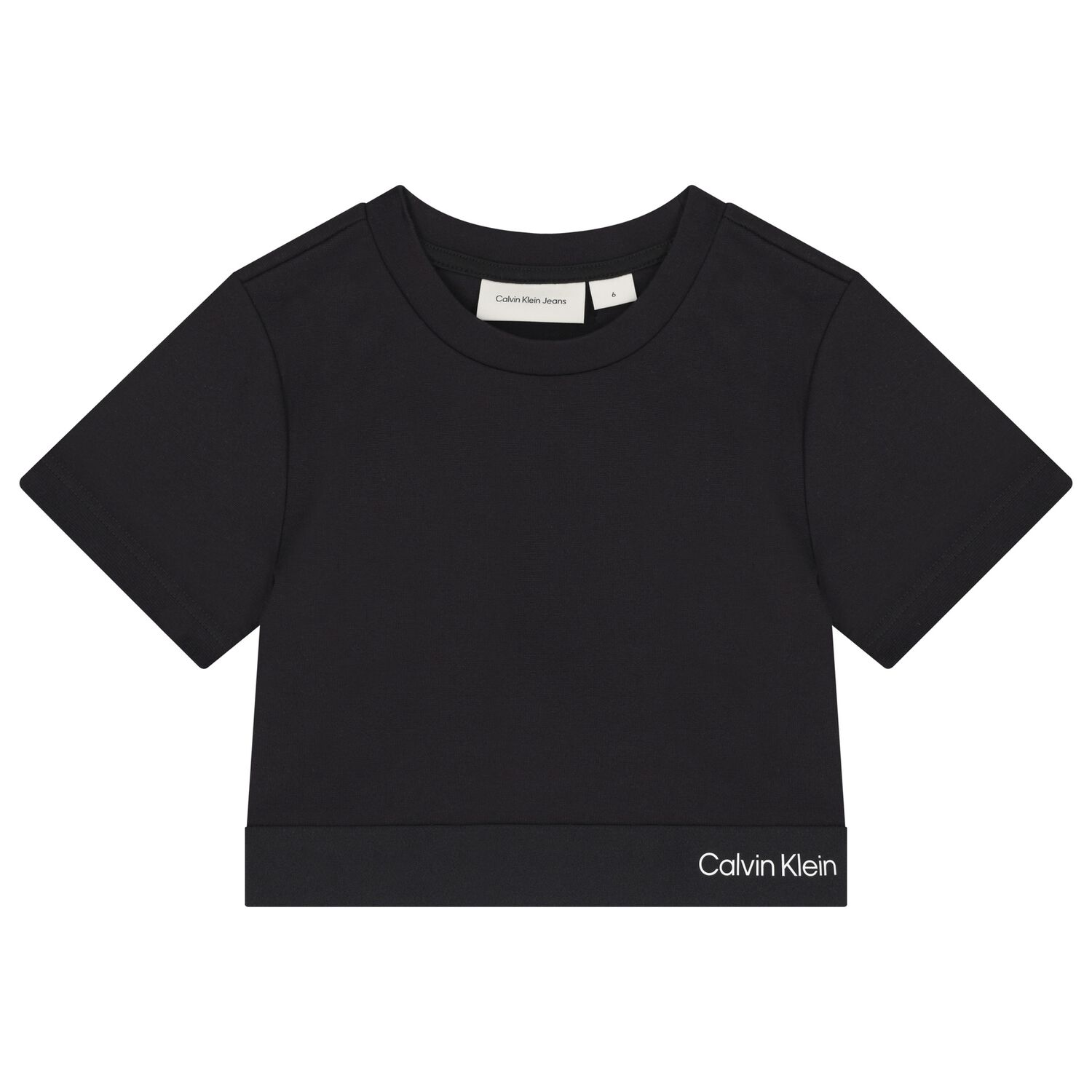 Girls Black Logo T-Shirt, 1, hi-res image number null