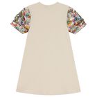 Girls Beige Crossbody Bag Dress, 2, hi-res