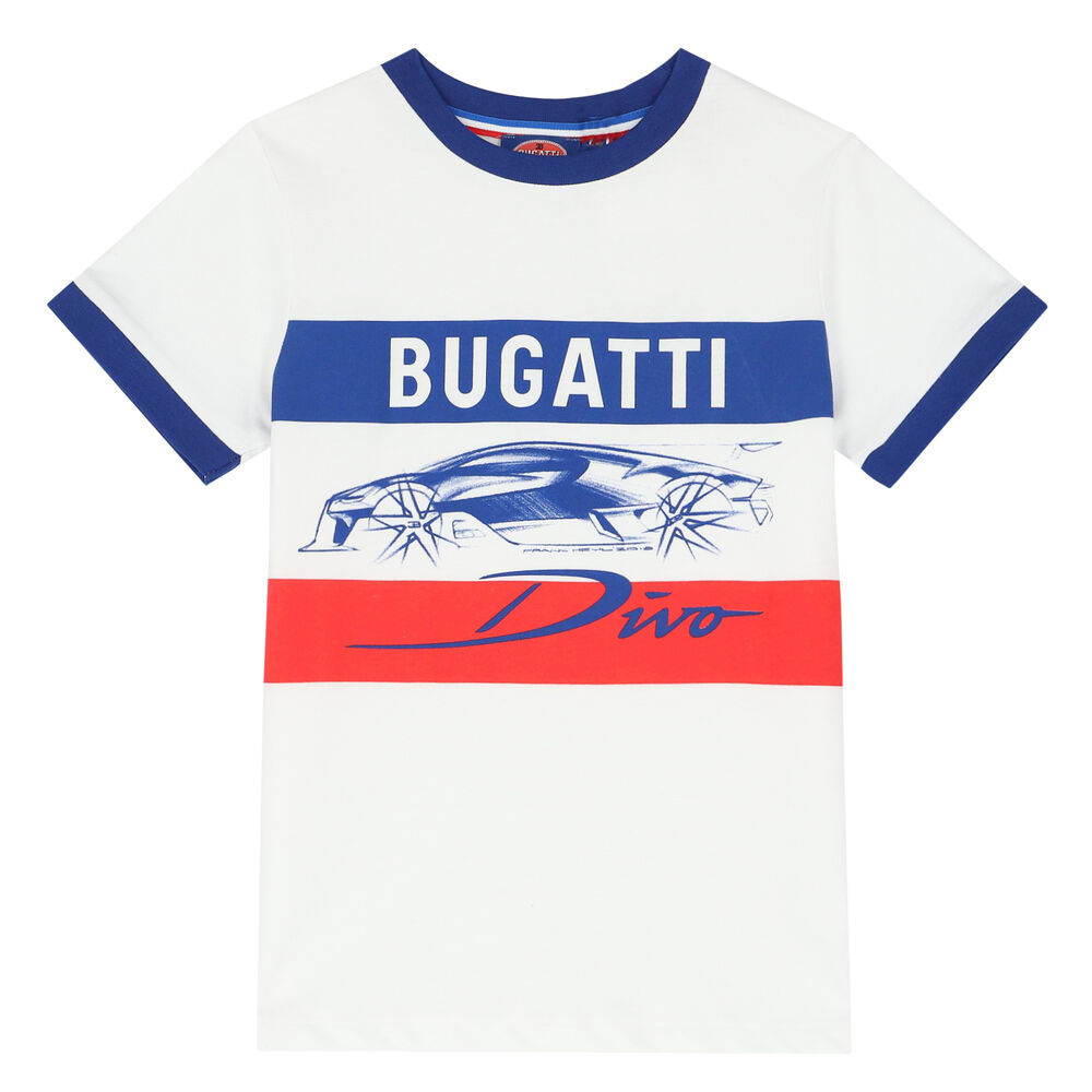 Bugatti Junior Boys White Logo T-Shirt | Junior Couture USA | T-Shirts