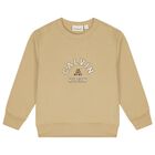 Boys Beige Logo Sweatshirt, 1, hi-res