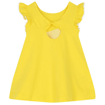 فستان باللون الأصفر ليمون