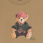 Baby Boys Beige Polo Bear Long Sleeve Top, 1, hi-res