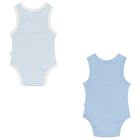 Baby Boys Blue & White Bodysuits ( 2-Pack ), 1, hi-res
