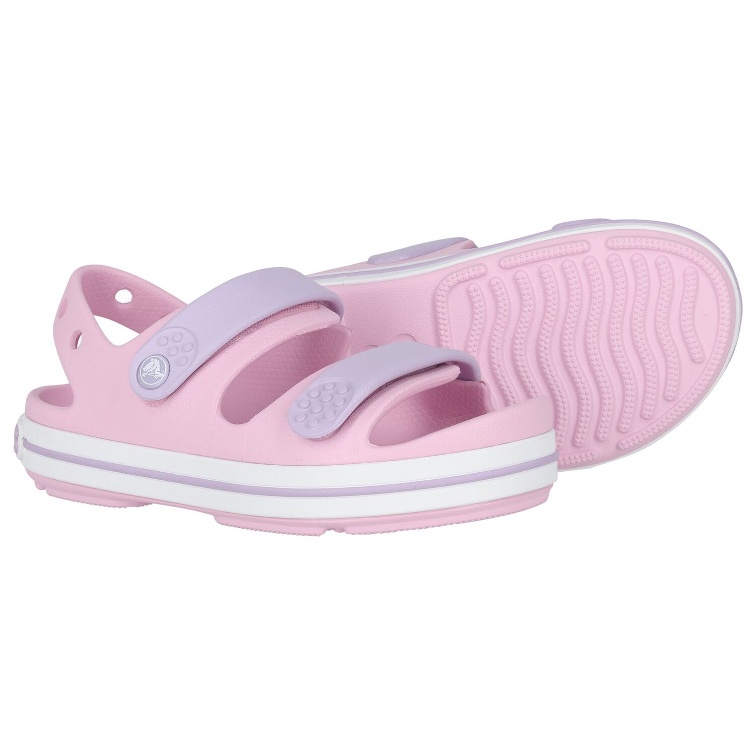 Girls Pink Crocband Sandals, 1, hi-res image number null