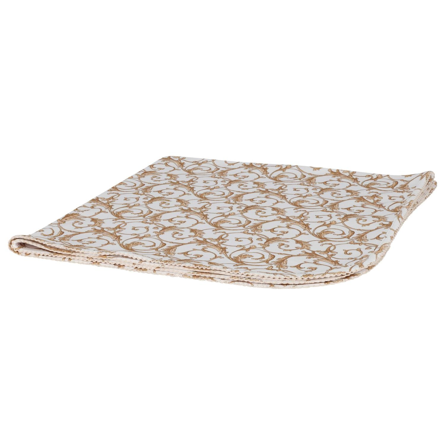 White & Gold Allure Baby Blanket, 1, hi-res