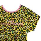 Girls Yellow Cheetah Logo Dress, 1, hi-res