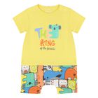 Baby Boys Yellow Romper, 1, hi-res