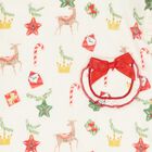 Girls Ivory & Red Ruffled Pyjamas, 1, hi-res