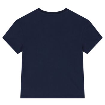 Boys Navy Blue Turtle T-Shirt